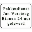 Emaille naambordjes met of zonder kader
